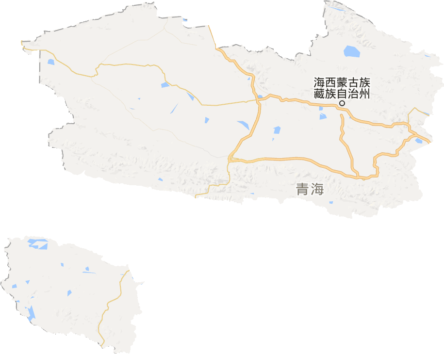 海西蒙古族藏族自治州电子地图