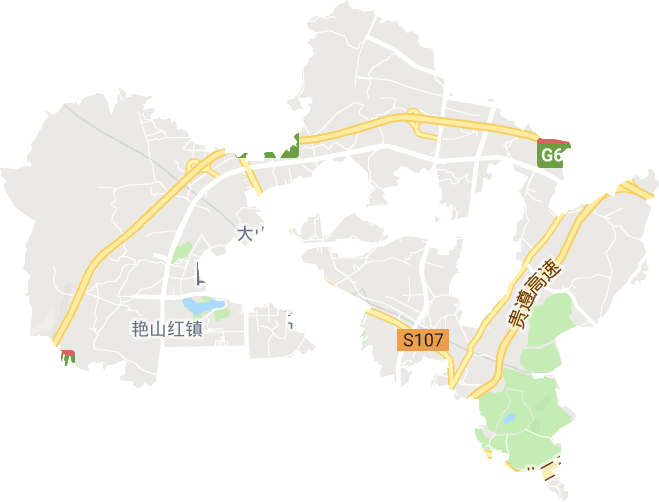 艳山红镇电子地图