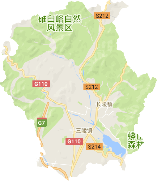 十三陵镇电子地图