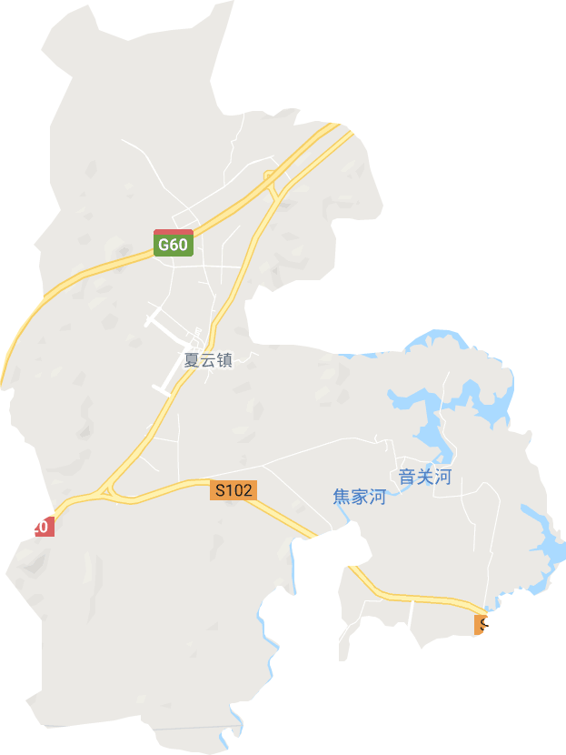 夏云镇电子地图