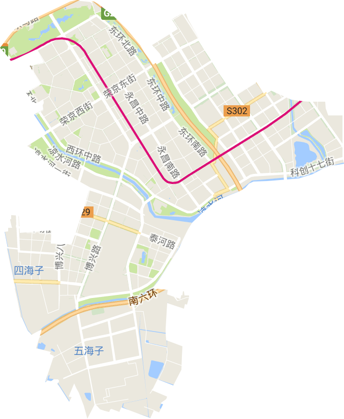 北京经济技术开发区高清电子地图,北京经济技术开发区