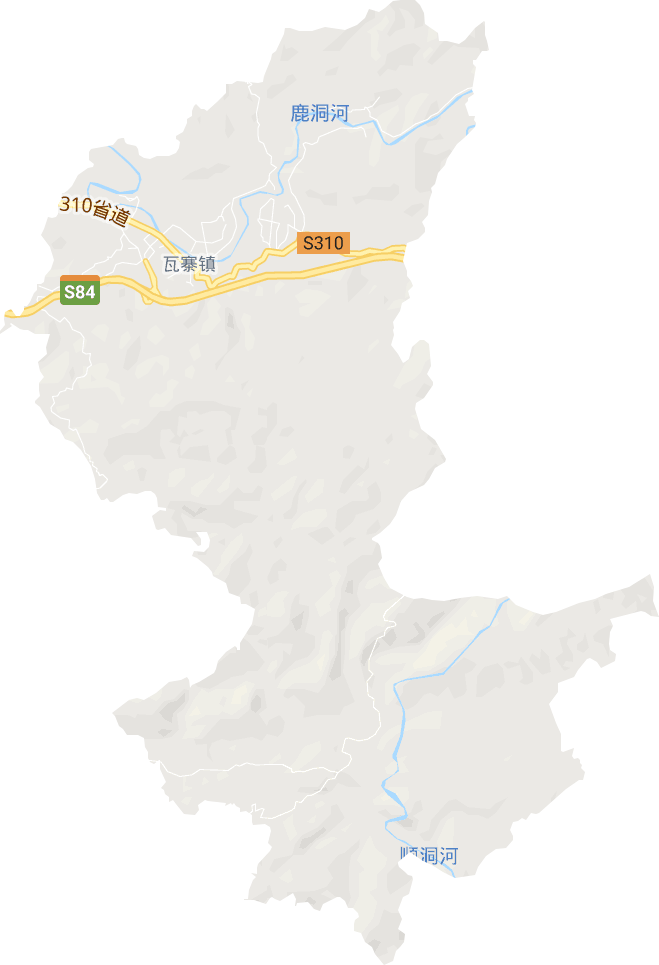 瓦寨镇电子地图