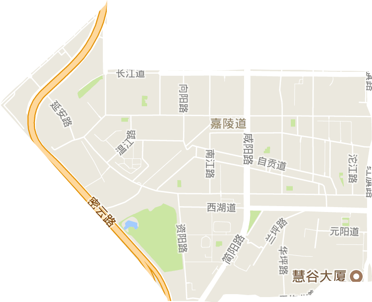 嘉陵道街道电子地图