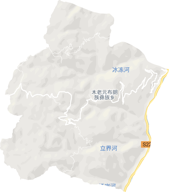 木老元布朗族彝族乡电子地图