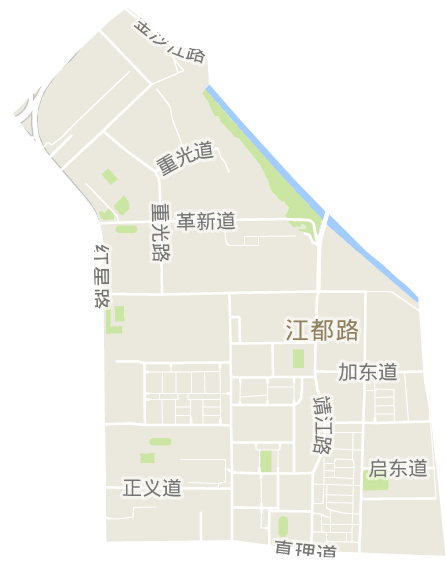 江都路街道电子地图