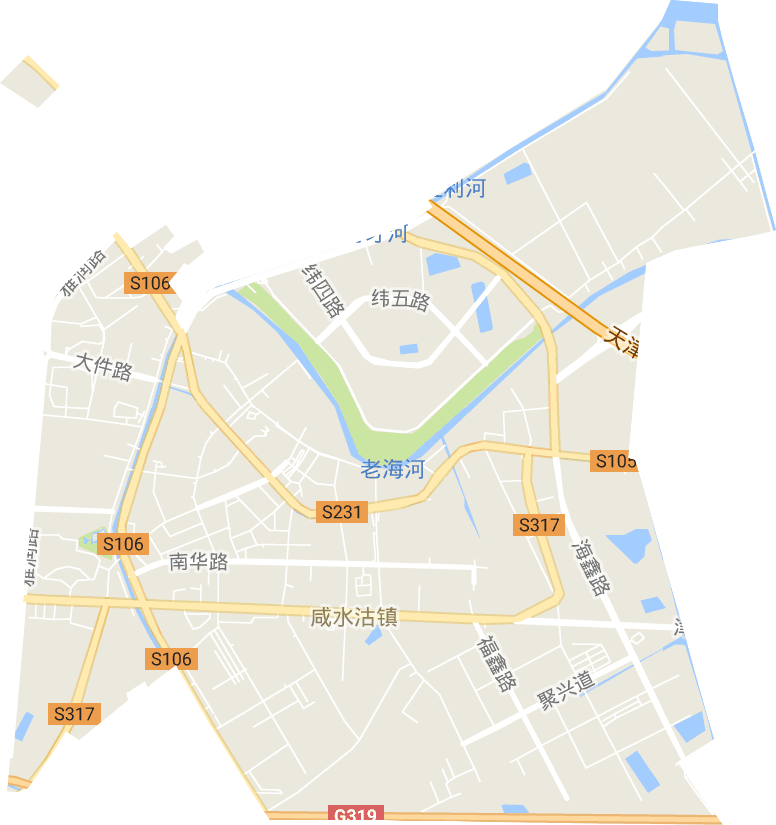 咸水沽镇电子地图