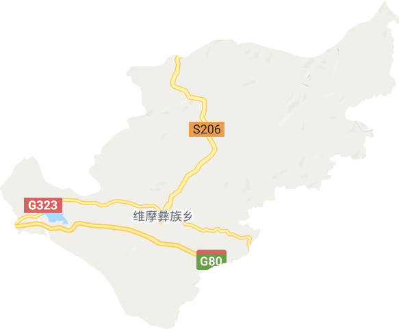 维末彝族乡电子地图