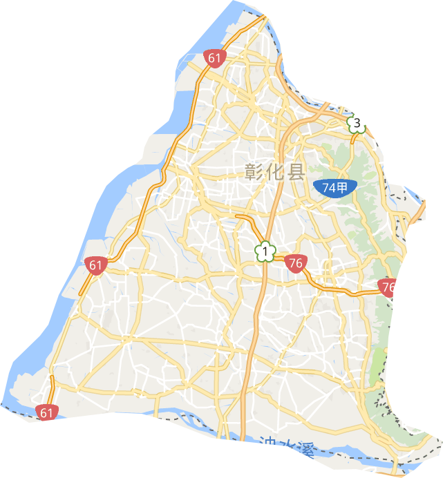 彰化县电子地图