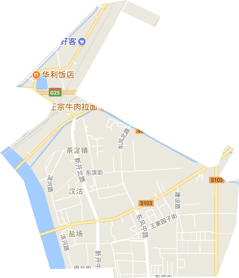 汉沽街道电子地图