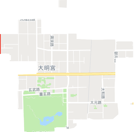 大明宫街道电子地图