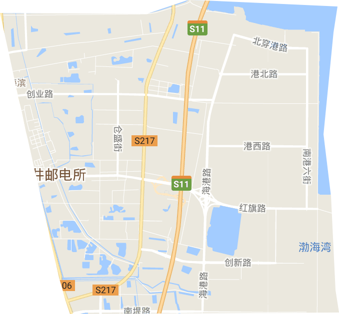 南港工业区电子地图