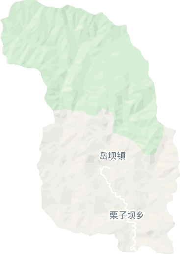 岳坝乡电子地图