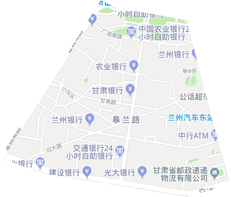 皋兰路街道电子地图