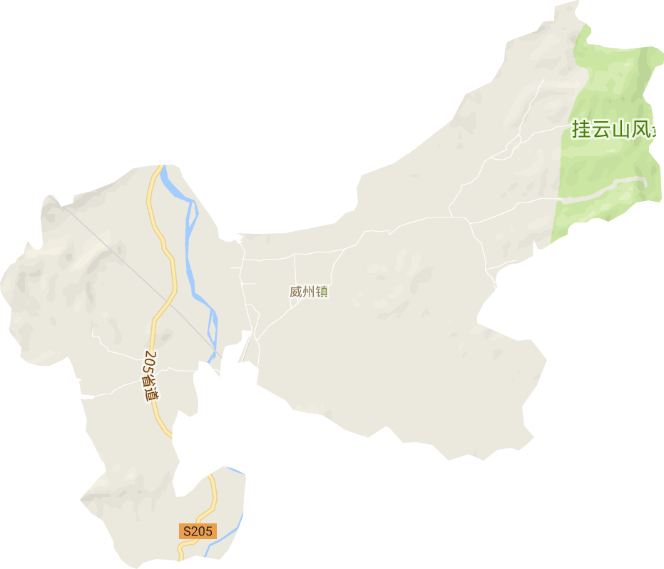 威州镇电子地图