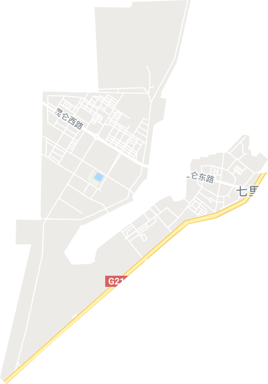 青海石油管理局生活基地电子地图