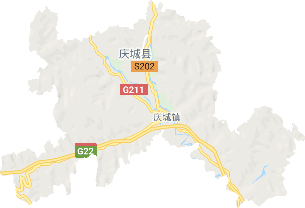 庆城镇电子地图