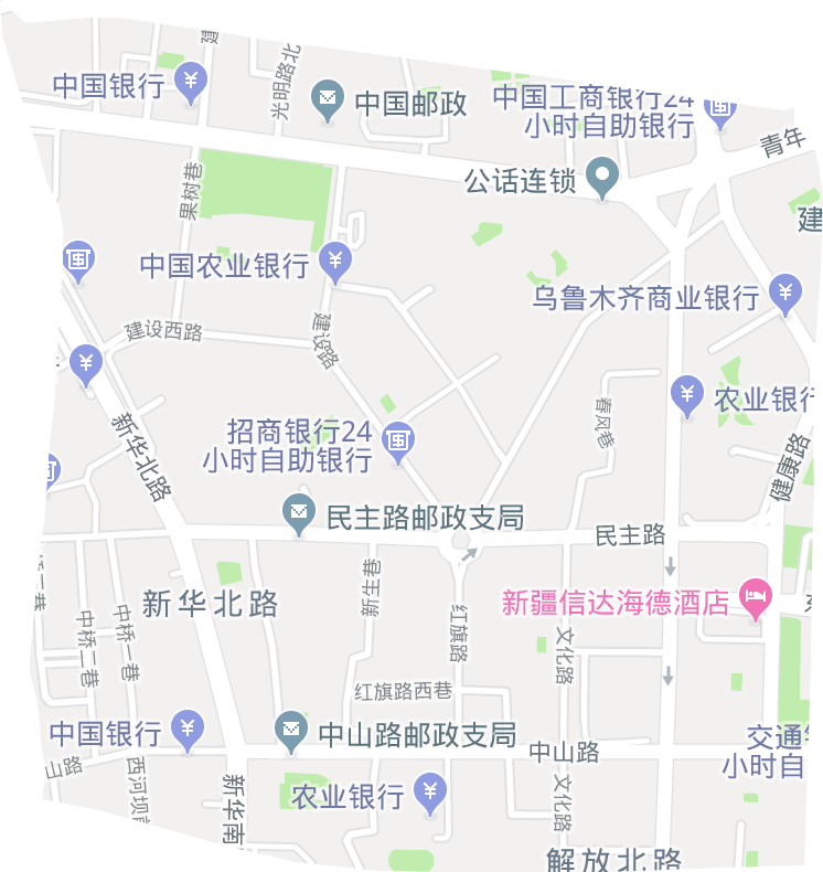 新华北路街道电子地图