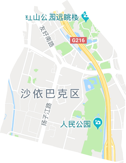 扬子江路街道电子地图