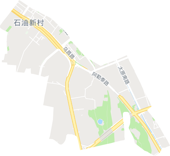 石油新村街道电子地图