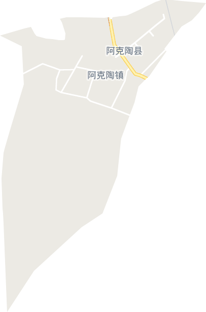 阿克陶镇电子地图