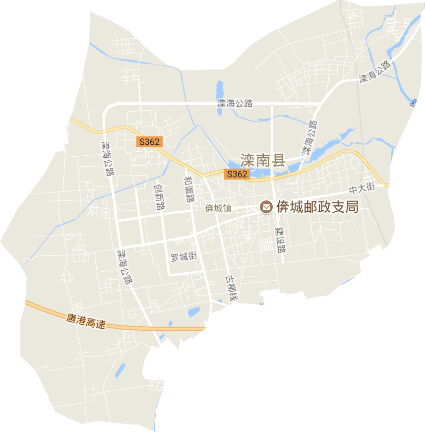 倴城镇电子地图
