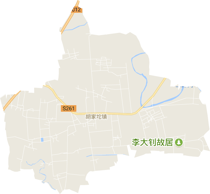 胡家坨镇电子地图