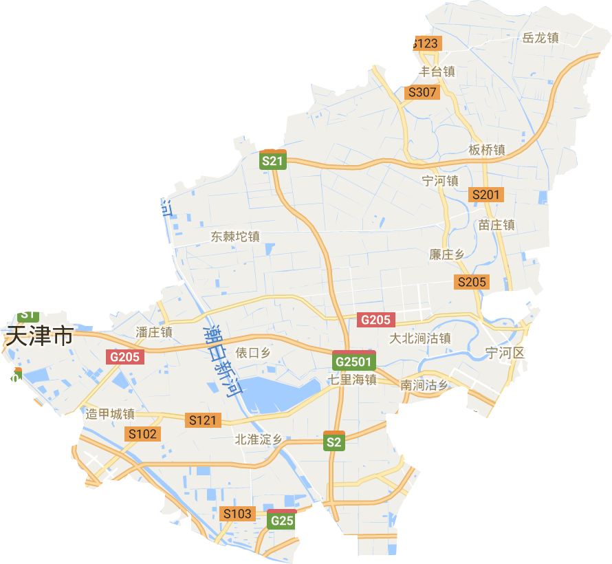 宁河区电子地图