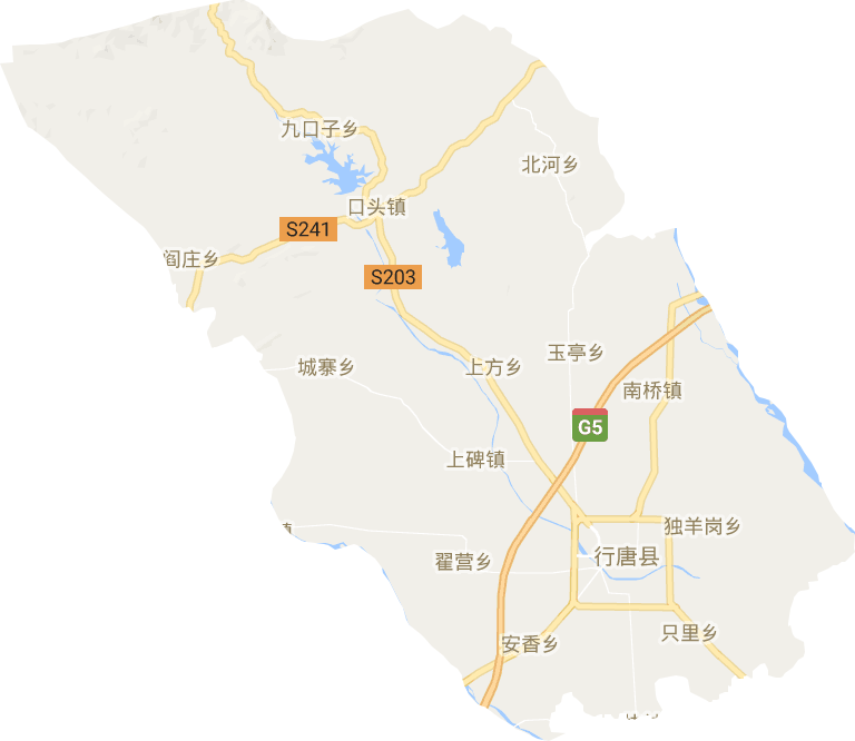 行唐县电子地图