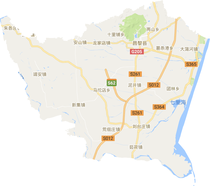 昌黎县电子地图