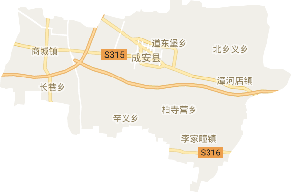 成安县电子地图