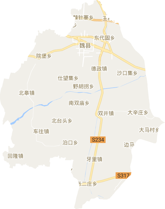 魏县电子地图
