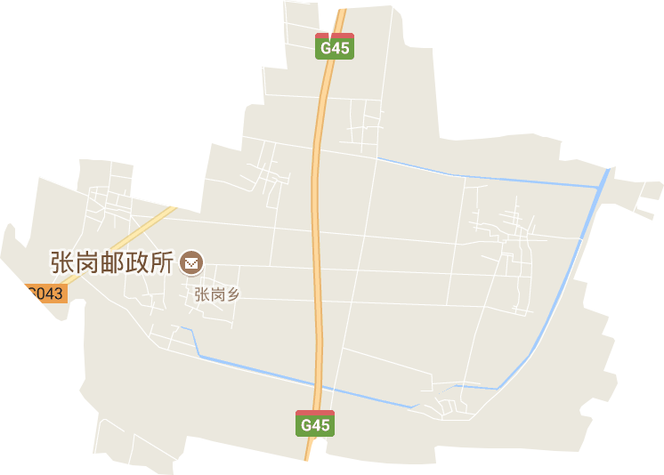 张岗乡电子地图