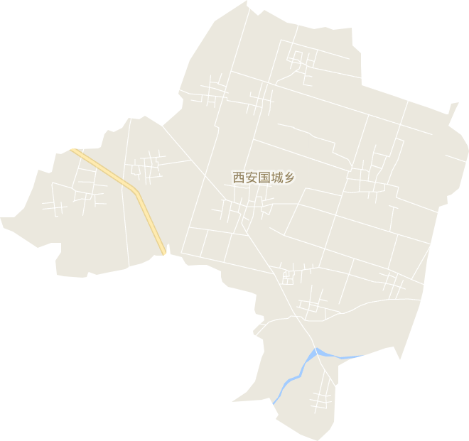 西安国城乡电子地图