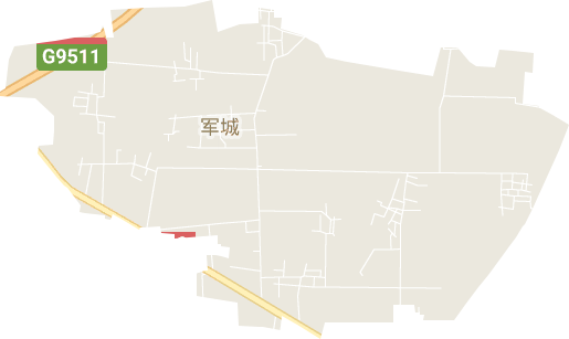 军城街道电子地图