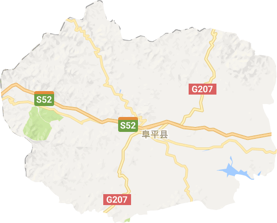 阜平县电子地图