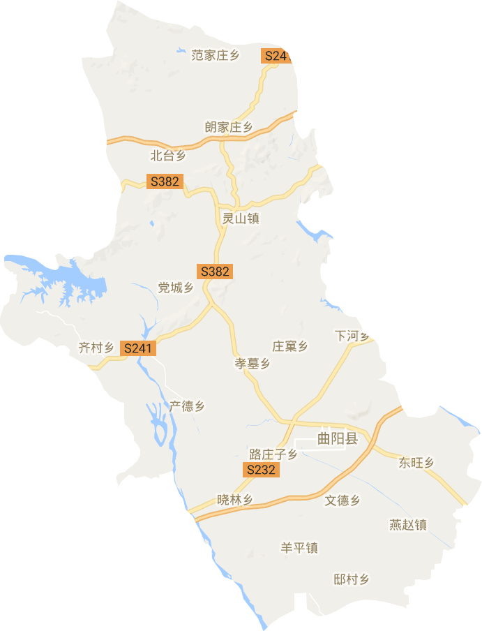 曲阳县电子地图