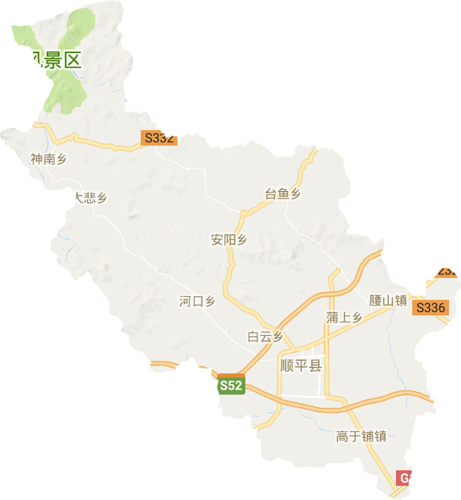 顺平县电子地图