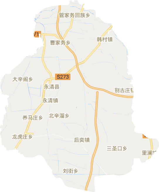 永清县电子地图