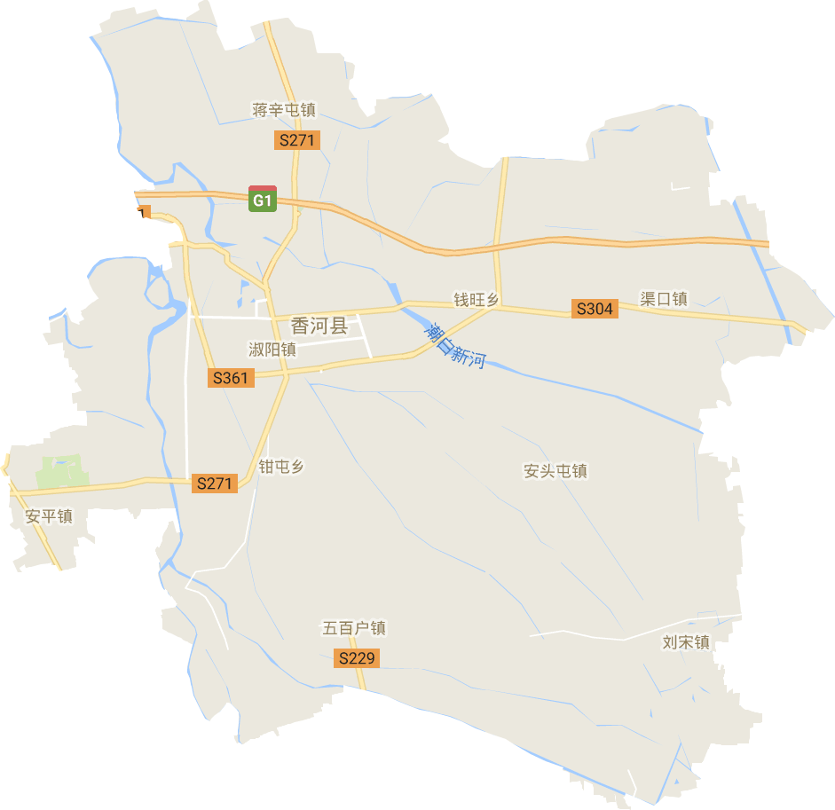 香河县电子地图