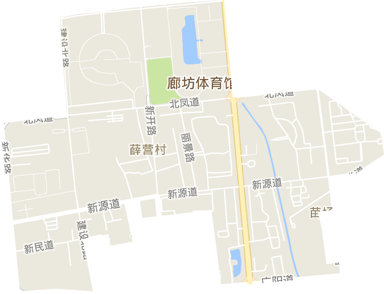 新源道街道电子地图