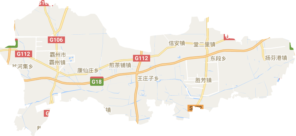 霸州市电子地图