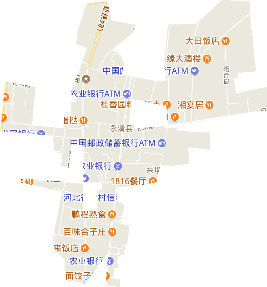 城区街道电子地图