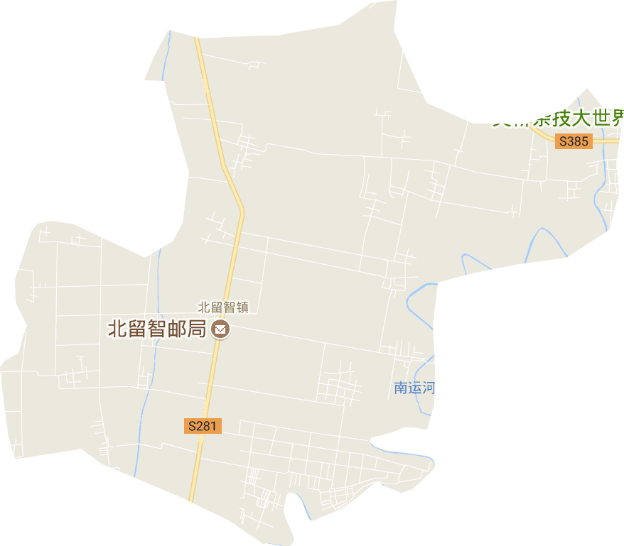 北留智镇电子地图