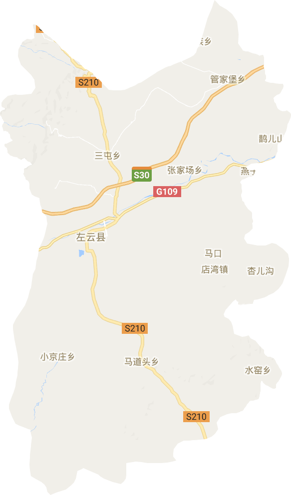 左云县电子地图