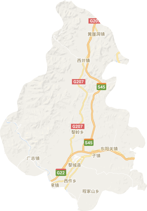 黎城县电子地图