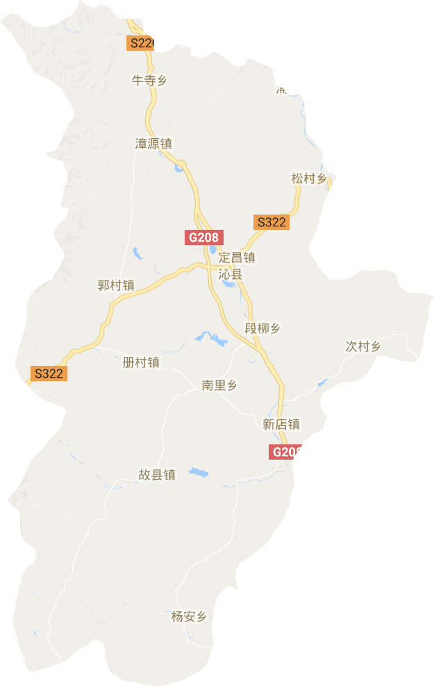 沁县电子地图