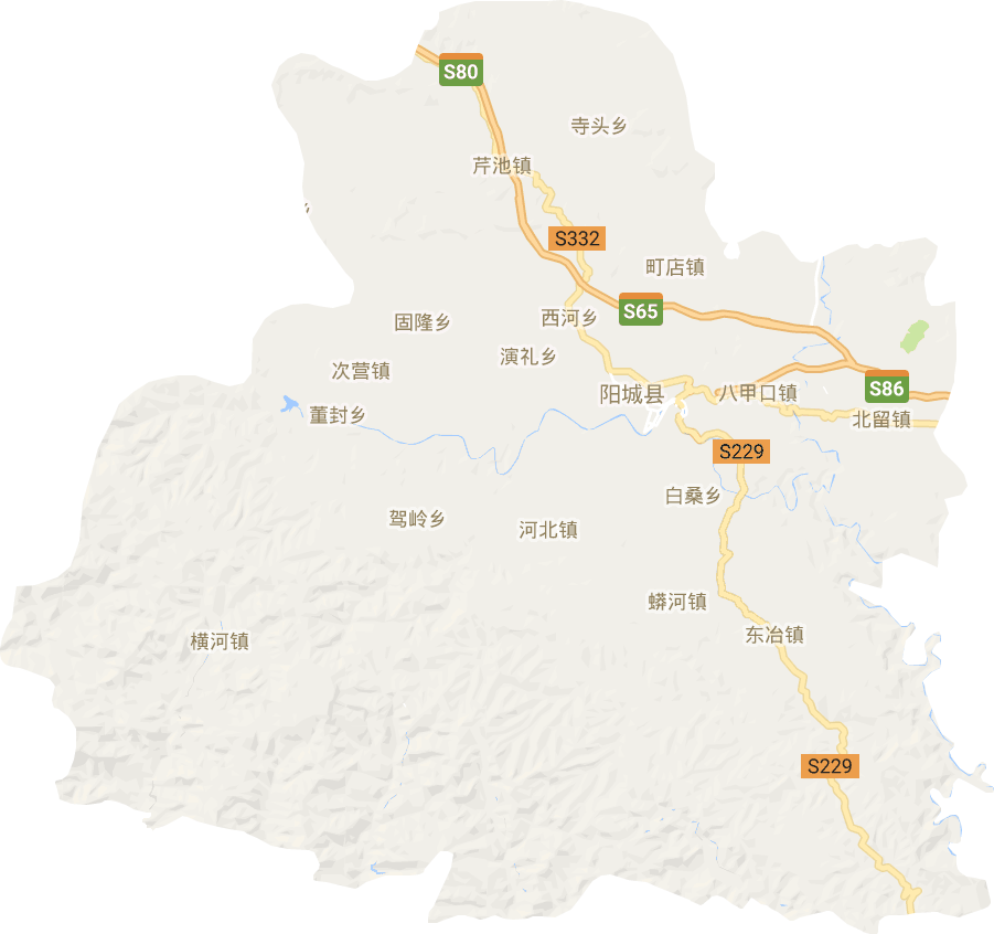 阳城县电子地图