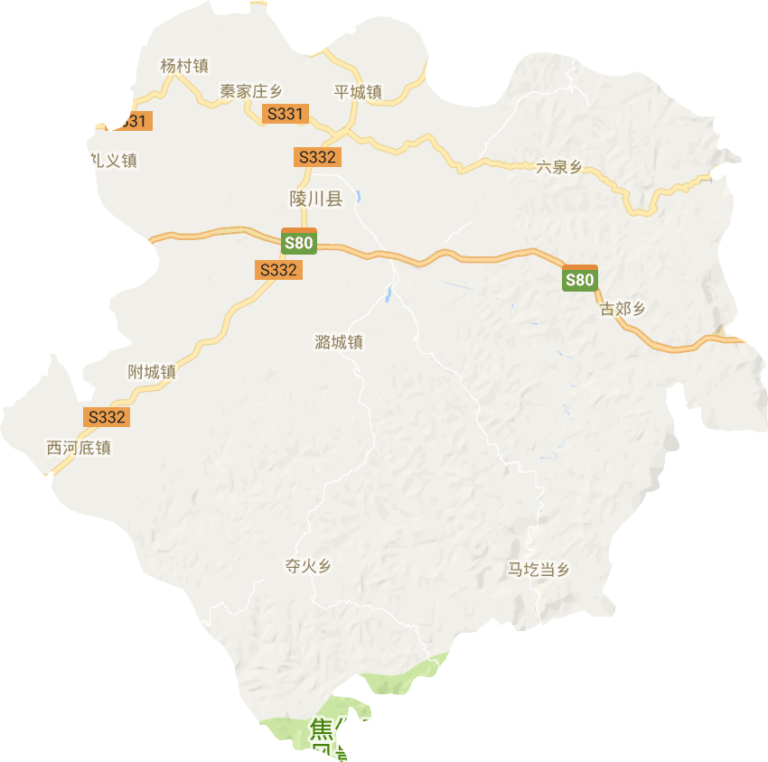 陵川县电子地图