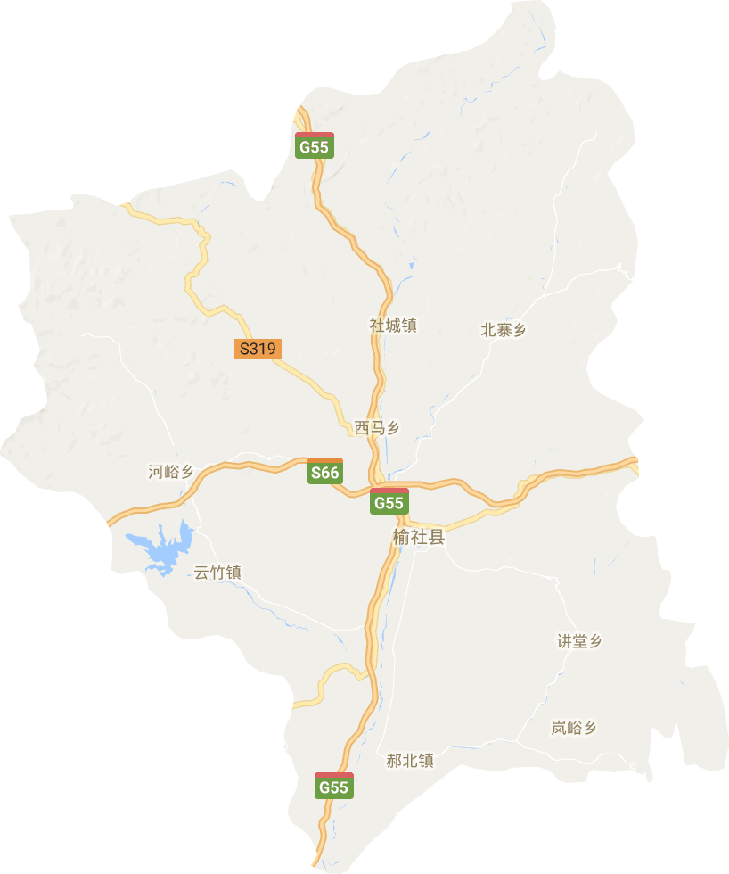 榆社县电子地图
