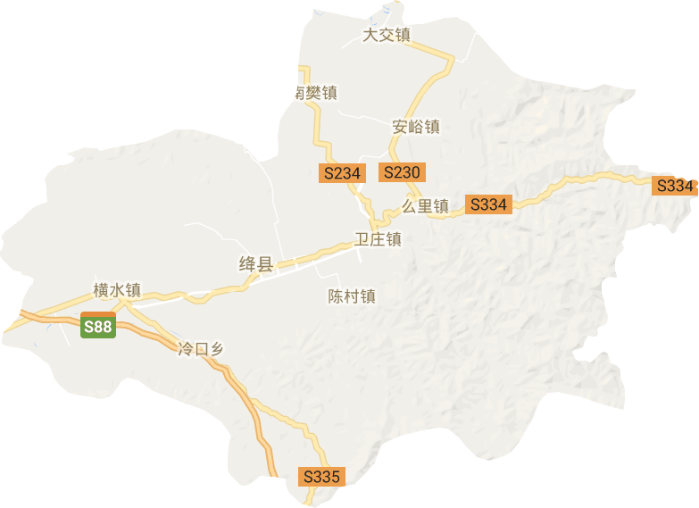绛县电子地图